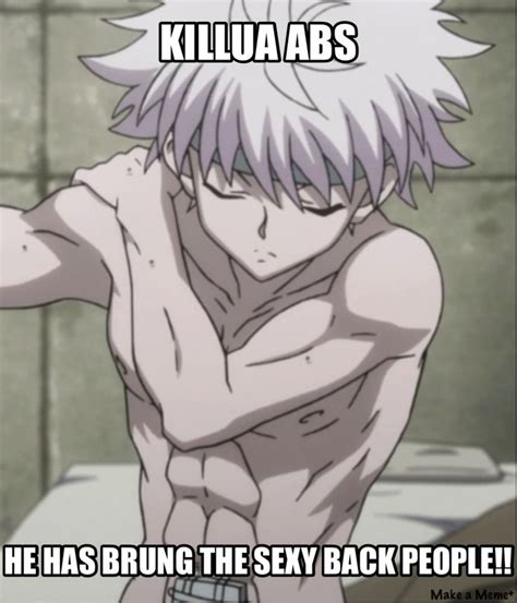 killua abs|killua abs meme.